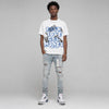 “True Blue” 3s DopeSkill T-Shirt F#ck Love Get Money Graphic