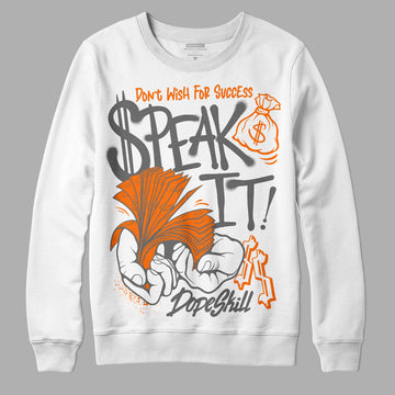 Jordan 3 Retro 'Fear Pack' DopeSkill Sweatshirt Speak It Graphic Streetwear - White 