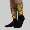 Olive 5s DopeSkill Sublimated Socks Hustle Graphic