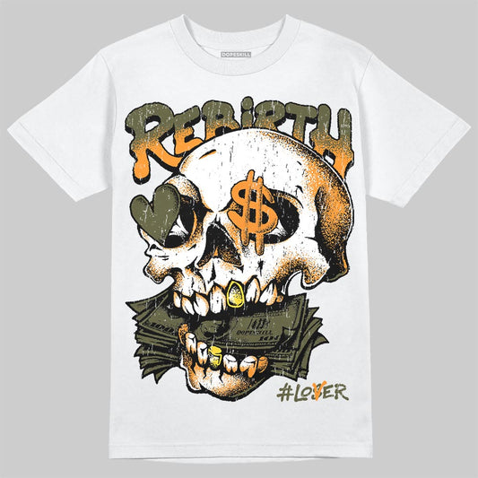 Jordan 5 "Olive" DopeSkill T-Shirt Rebirth Graphic Streetwear - White