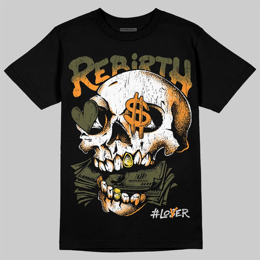Jordan 5 "Olive" DopeSkill T-Shirt Rebirth Graphic Streetwear - Black