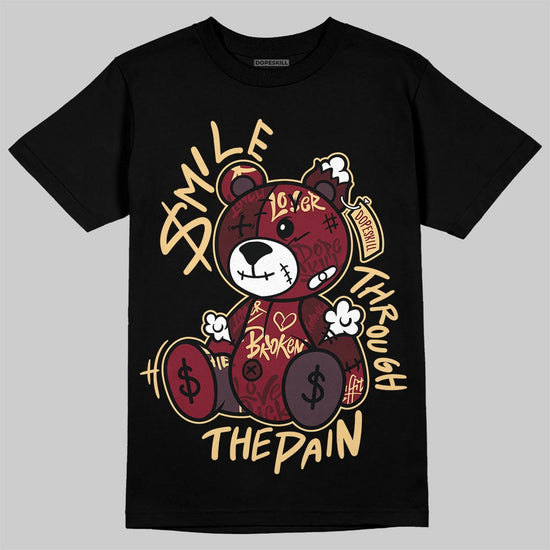 Jordan 3 PRM "Bin 23" DopeSkill T-Shirt Smile Through The Pain Graphic Streetwear - Black