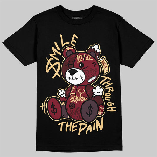 Jordan 3 PRM "Bin 23" DopeSkill T-Shirt Smile Through The Pain Graphic Streetwear - Black