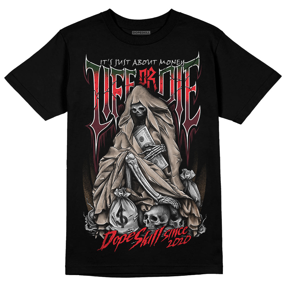 Dunk Low Freddy Krueger DopeSkill T-Shirt Life or Die Graphic Streetwear - Black 