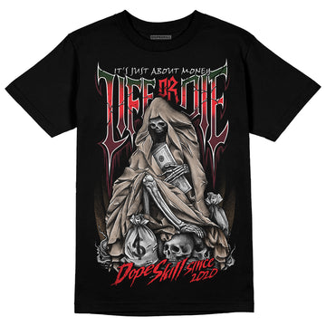 Dunk Low Freddy Krueger DopeSkill T-Shirt Life or Die Graphic Streetwear - Black 