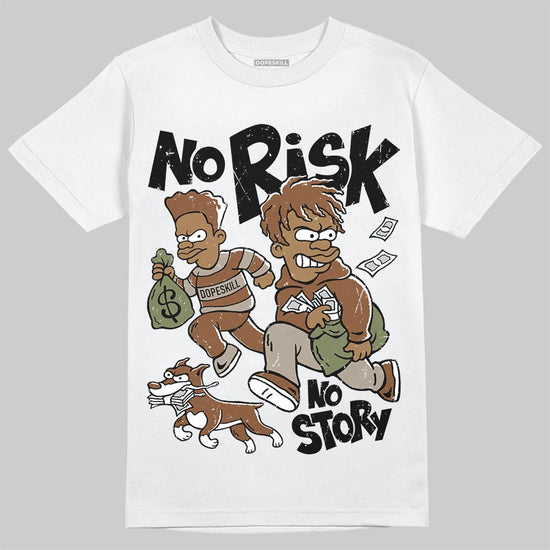 New Balance ABZORB 2010 “Pecan” DopeSkill T-Shirt No Risk No Story Graphic Streetwear - White 