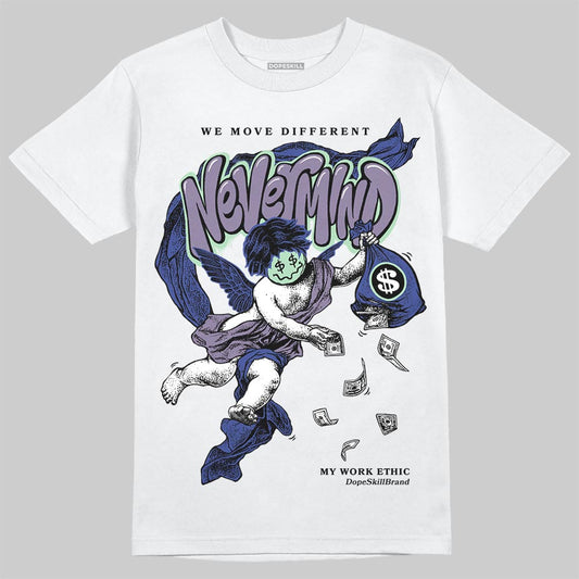 Jordan 1 Retro Low OG Zion Williamson Voodoo Alternate DopeSkill T-Shirt Nevermind Graphic Streetwear - White 
