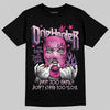Pink Sneakers DopeSkill T-Shirt Drip Harder Graphic Streetwear - Black