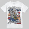 Jordan 4 SB “Summit White/Navy” DopeSkill T-Shirt Get Rich Graphic Streetwear - White