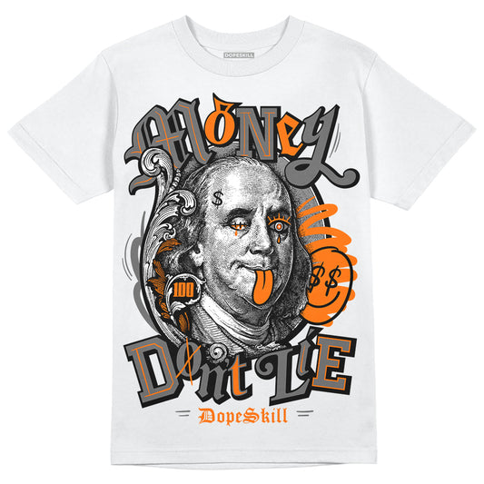 Jordan 3 Retro 'Fear Pack' DopeSkill T-Shirt Money Don't Lie Graphic Streetwear - White