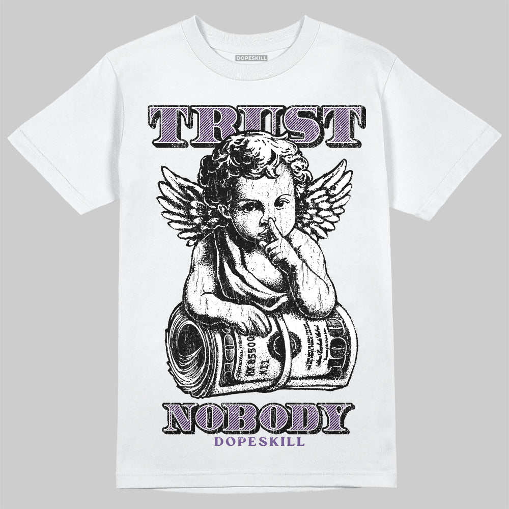 Jordan 10 WMNS “Hydrangeas” DopeSkill T-Shirt Trust Nobody Graphic Streetwear - White