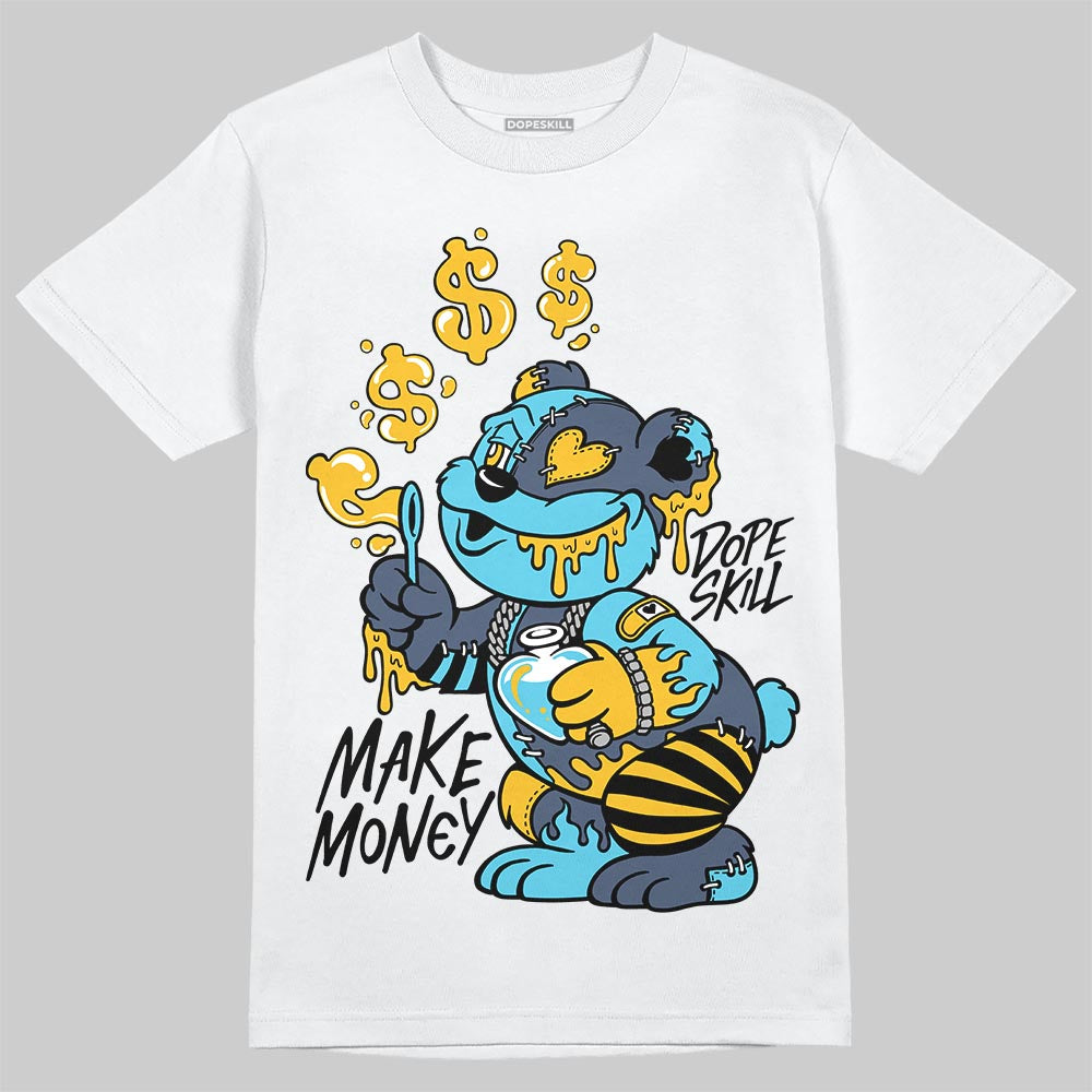 Jordan 11 Retro Gamma Blue (2025) DopeSkill T-Shirt Make Money Graphic Streetwear - White