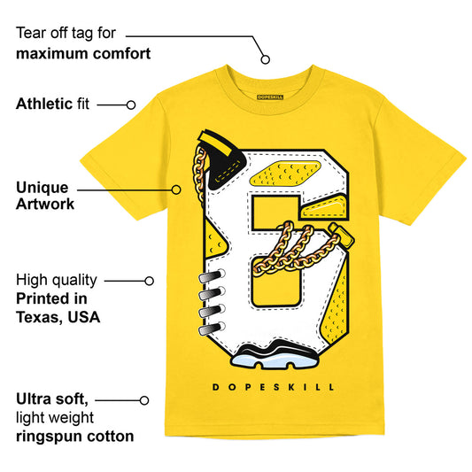 Yellow Ochre 6s DopeSkill Yellow T-shirt No.6 Graphic