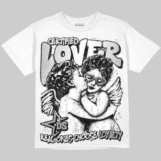 Jordan 5 "White Metallic" DopeSkill T-Shirt Real Ones Choose Loyalty Graphic Streetwear - White