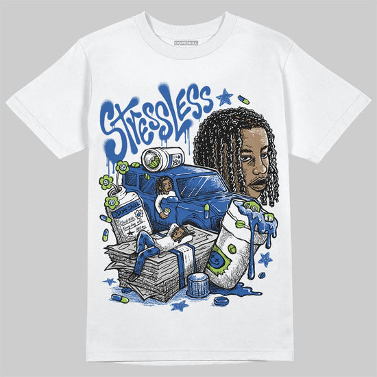 Air Griffey Max 1 Varsity Royal and Volt DopeSkill T-Shirt Stressless Graphic Streetwear - White