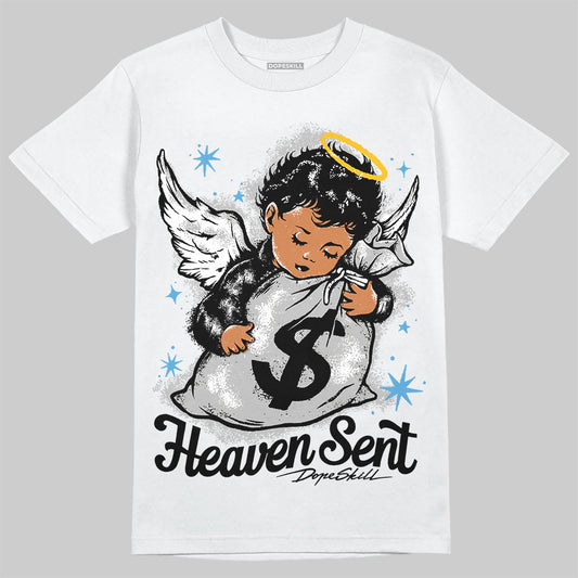 Jordan 10 OG “Steel” DopeSkill T-Shirt Heaven Sent Graphic Streetwear - White 