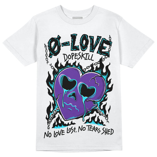 PURPLE Sneakers DopeSkill T-Shirt Crying Heart Graphic Streetwear - White