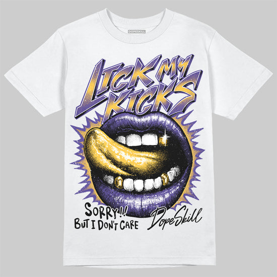 Kobe 8 Protro "Lakers Home" DopeSkill T-Shirt Lick My Kicks Graphic Streetwear - White