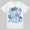 Jordan 3 "True Blue" DopeSkill T-Shirt Fuck Love Get Money Graphic Streetwear - White