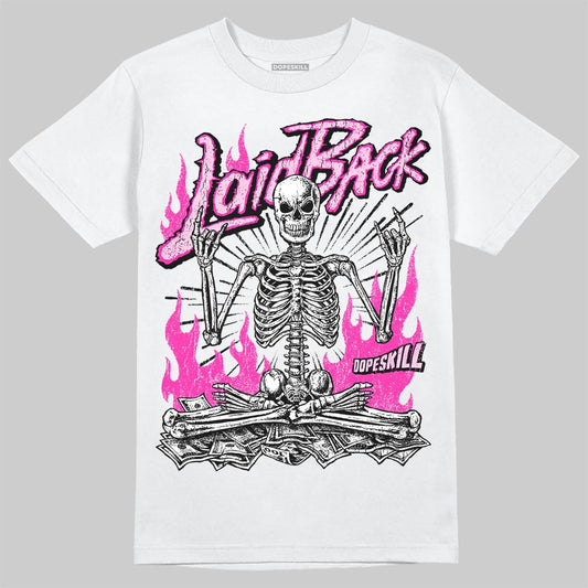Pink Sneakers DopeSkill T-Shirt Laid Back Graphic Streetwear - White