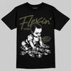 Jordan 3 “Medium Olive” aka “Family Affair” DopeSkill T-Shirt Flexin' Graphic Streetwear - Black
