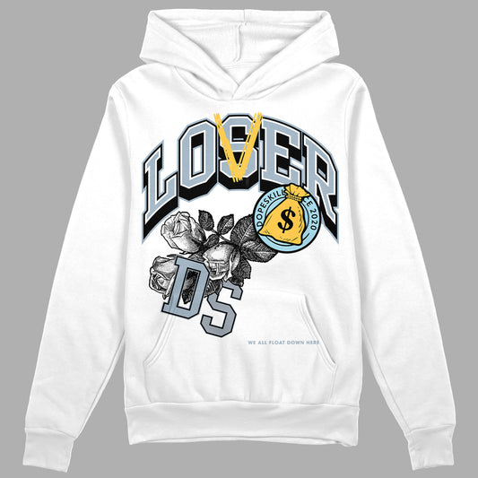 Jordan 13 “Blue Grey” DopeSkill Hoodie Sweatshirt Loser Lover Graphic Streetwear - White 