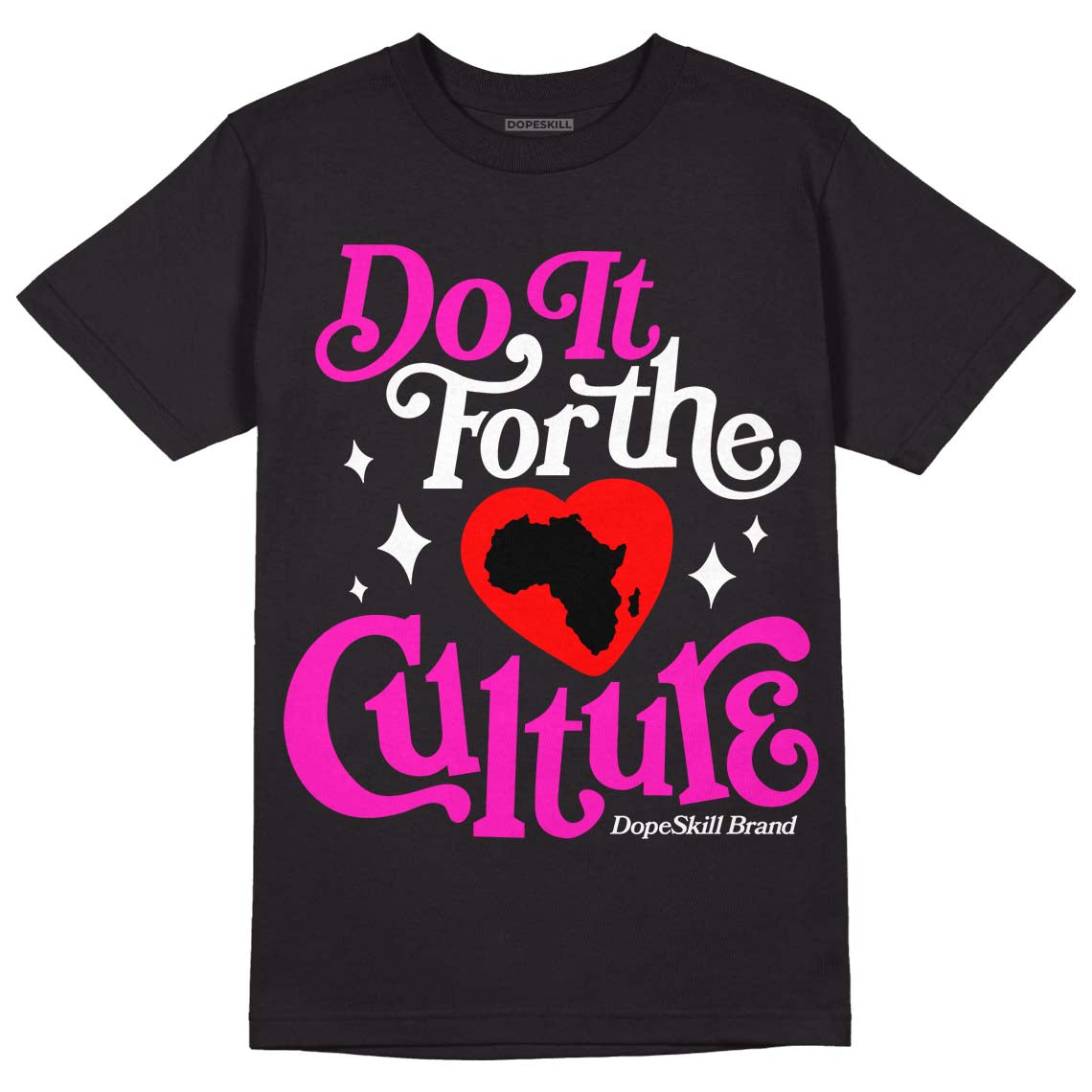 Dunk Low GS “Active Fuchsia” DopeSkill T-Shirt Do It For The Culture Graphic Streetwear - Black