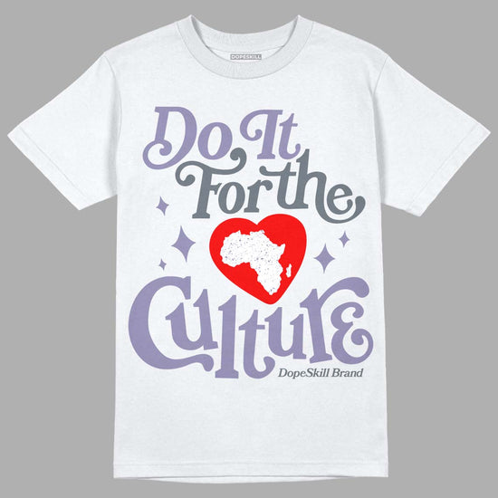 Jordan 5 Retro Low Indigo Haze DopeSkill T-Shirt Do It For The Culture Graphic Streetwear  - White