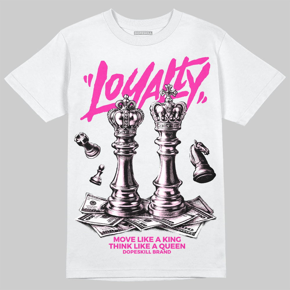 Pink Sneakers DopeSkill T-Shirt Loyalty Graphic Streetwear - White