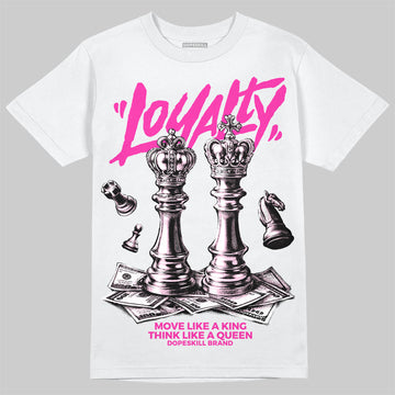 Pink Sneakers DopeSkill T-Shirt Loyalty Graphic Streetwear - White