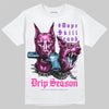 Pink Sneakers DopeSkill T-Shirt New Drip Season Graphic Streetwear - White