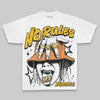 Yellow Oversize Print No Rules DopeSkill Graphic Premium T-shirt Streetwear - White