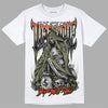 Olive Sneakers DopeSkill T-Shirt Life or Die Graphic Streetwear - White