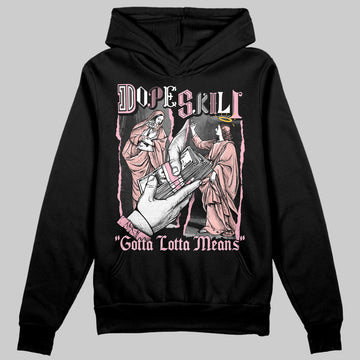 AMIRI White & Pink Stars Court Sneakers DopeSkill Hoodie Sweatshirt Gotta Lotta Means Graphic Streetwear - Black