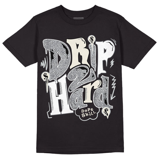 Jordan 1 Retro Low OG Black Cement DopeSkill T-Shirt Drip Too Hard Graphic Streetwear - Black