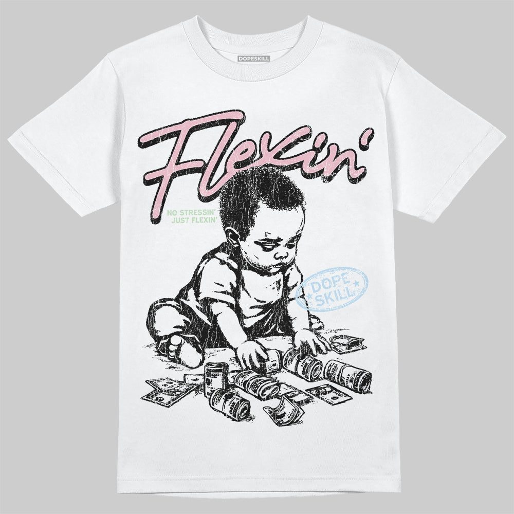 Jordan 4 Retro Valentine's Day (2026) (GS) DopeSkill T-Shirt Flexin' Graphic Streetwear - White 