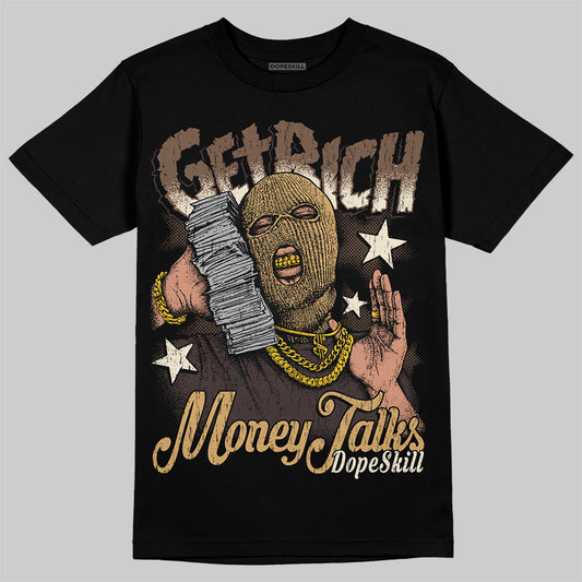 Jordan 5 “Earth/Metallic Gold” DopeSkill T-Shirt Get Rich Garaphic Streetwear - Black