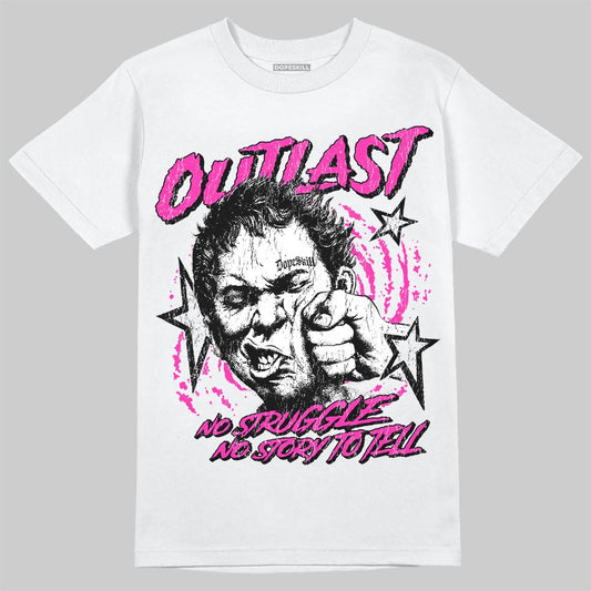 Pink Sneakers DopeSkill T-Shirt Outlast Graphic Streetwear - White