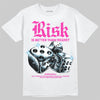 Pink Sneakers DopeSkill T-Shirt Risk Is Better Than Regret Graphic Streetwear - White 