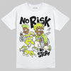 Air Max 90 x Patta Cyber and Particle Grey DopeSkill T-Shirt No Risk No Story Graphic Streetwear - White 