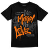 Jordan 3 Retro 'Fear Pack' DopeSkill T-Shirt No Money No Love Typo Graphic Streetwear - Black