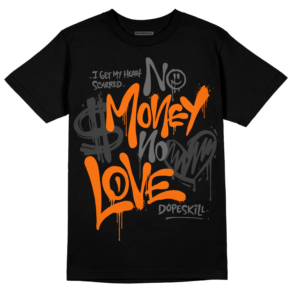 Jordan 3 Retro 'Fear Pack' DopeSkill T-Shirt No Money No Love Typo Graphic Streetwear - Black