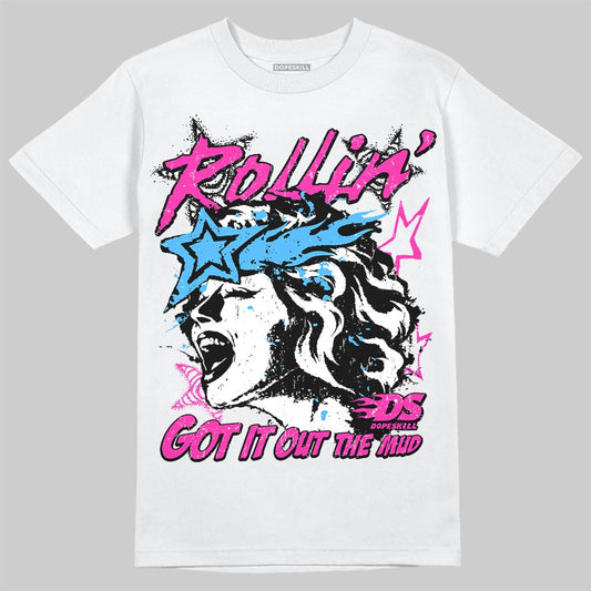 Pink Sneakers DopeSkill T-Shirt Got It Out The Mud Graphic Streetwear - White