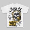 Yellow Oversize Print Jealousy DopeSkill Graphic T-shirt Streetwear - White