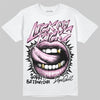 Jordan 4 WMNS “Orchid” DopeSkill T-Shirt Lick My Kicks Graphic Streetwear - White