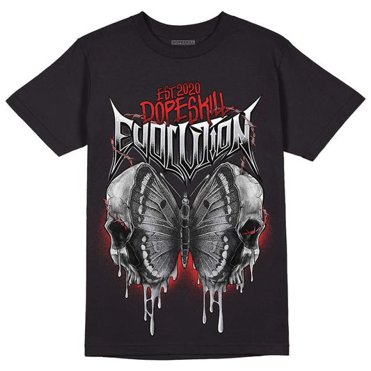 Jordan 13 “Wolf Grey” DopeSkill T-Shirt DopeSkill Evolution Graphic Streetwear - Black