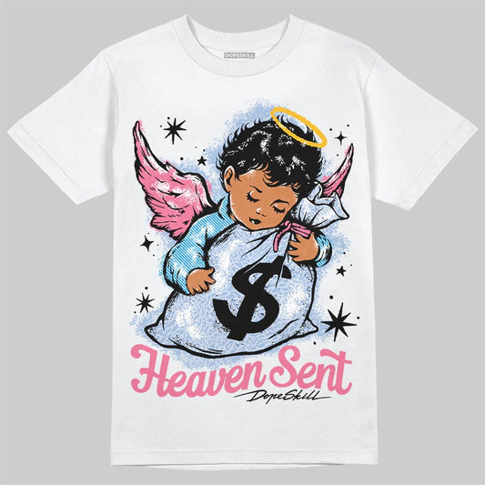 Jordan 3 GS “Cobalt Bliss” DopeSkill T-Shirt Heaven Sent Graphic Streetwear - White