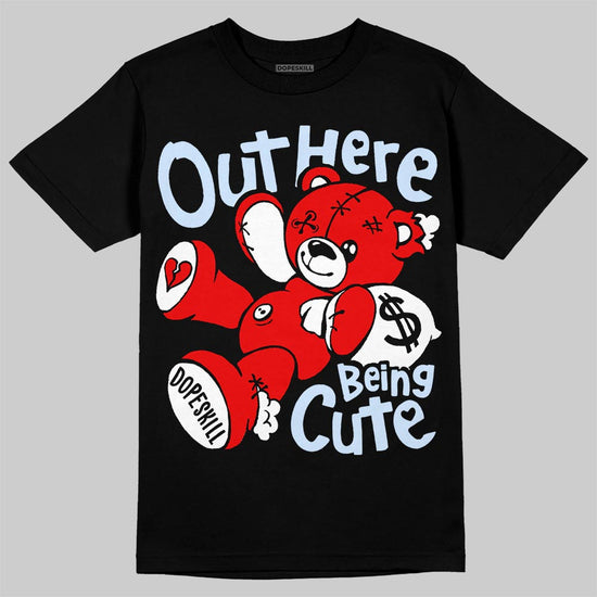 Jordan 11 Cherry DopeSkill T-Shirt Out Here Being Cute Graphic Streetwear - Black