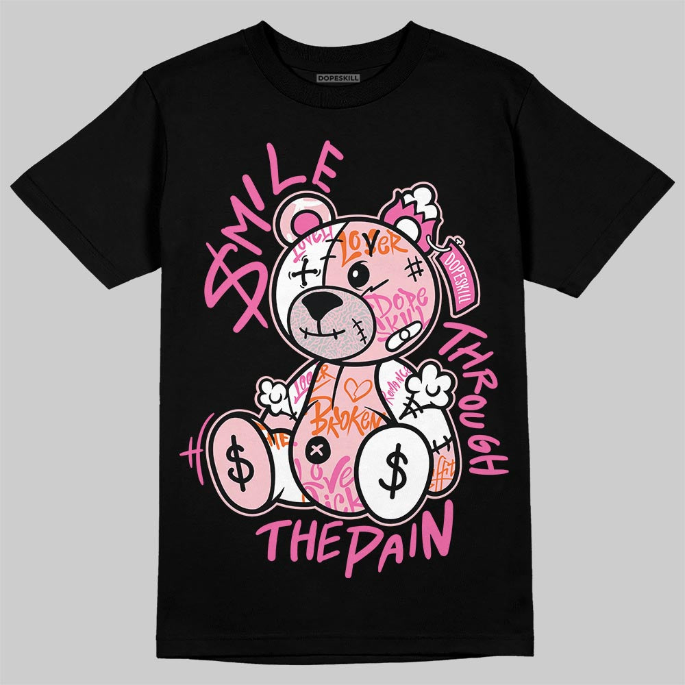 Jordan 3 Retro PS 'Spring Flowers' DopeSkill T-Shirt Smile Through The Pain Graphic Streetwear - Black