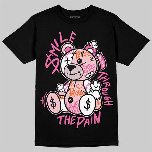 Jordan 3 Retro PS 'Spring Flowers' DopeSkill T-Shirt Smile Through The Pain Graphic Streetwear - Black